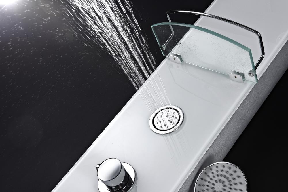 ANZZI Savannah White 3-Spray Shower Panel System (Valve Included)