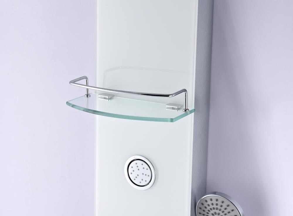 ANZZI Savannah White 3-Spray Shower Panel System (Valve Included)