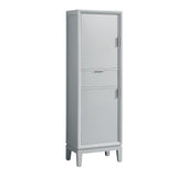 Avanity Emma 20-in W x 65-in H x 15-in D Dove Gray Plywood Freestanding Linen Cabinet