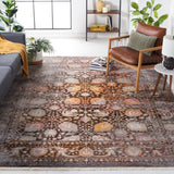 Safavieh Vintage Persian Tulac 8 x 10 Brown/Multi Indoor Distressed/Overdyed Vintage Area Rug