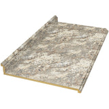 VT Dimensions Formica 4-ft Cafe Azul Straight Laminate Kitchen Countertop