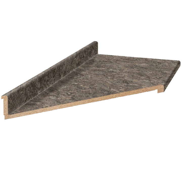 VT Dimensions Wilsonart 10-ft Toffee di Pesco Left-Hand Miter-Cut Laminate Kitchen Countertop with Integrated Backsplash