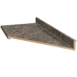 VT Dimensions Wilsonart 10-ft Toffee di Pesco Right-Hand Miter-Cut Laminate Kitchen Countertop with Integrated Backsplash
