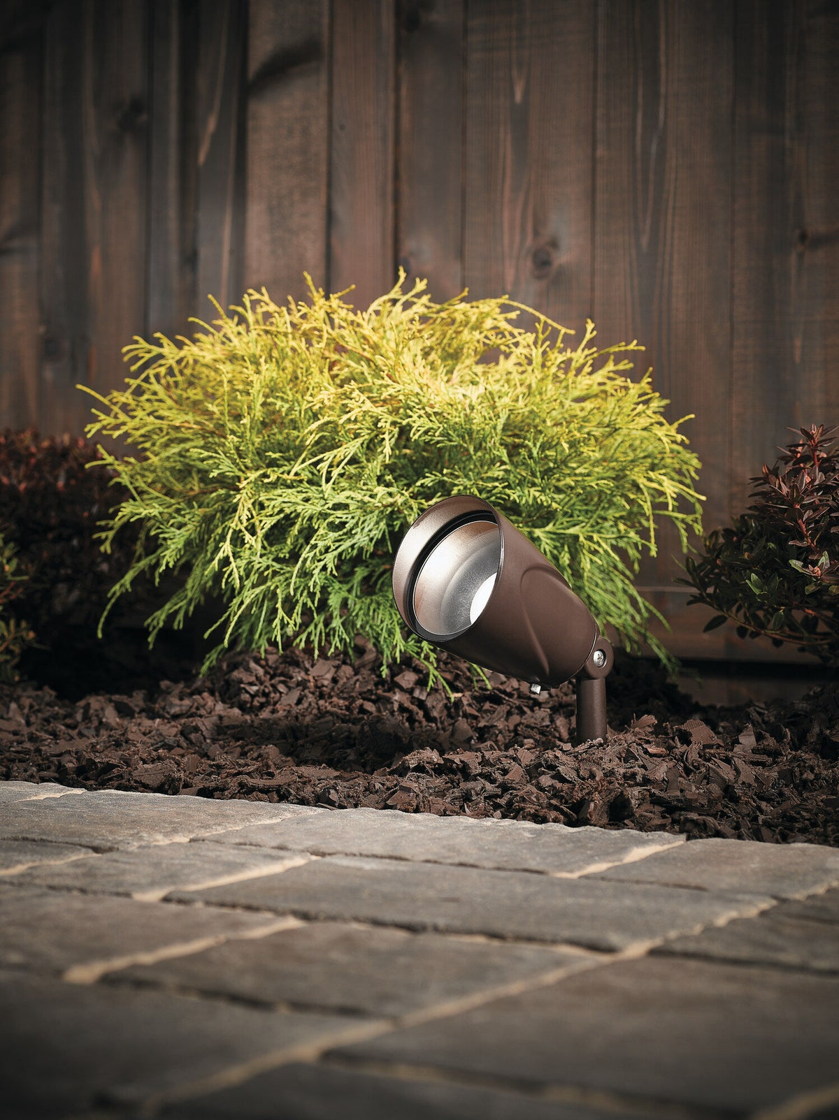 Kichler 400-Lumen 5-Watt Olde Bronze Low Voltage Hardwired LED Landscape Flood Light