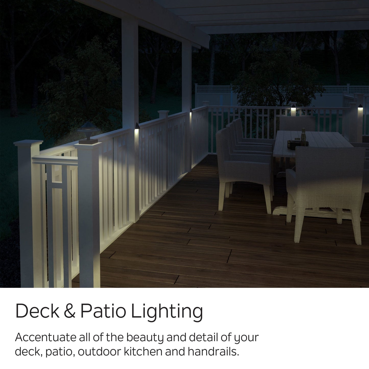 Kichler 4-in x 4-in 200-Lumen 3-Watt Olde Bronze Low Voltage Hardwired LED Outdoor Post Cap Light (3000 K)