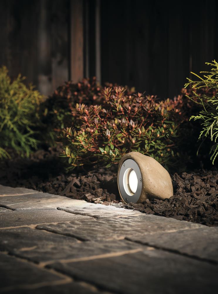 Kichler 200-Lumen 5-Watt Faux Rock Low Voltage Hardwired LED Spot Light, 4.76-in H x 4.98-in W x 6.06-in D