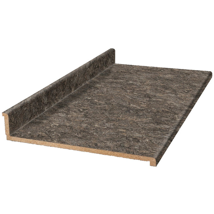 VT Dimensions Wilsonart 6-ft Toffee di Pesco Straight Laminate Kitchen Countertop with Integrated Backsplash