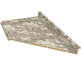VT Dimensions Formica 6-ft Cafe Azul Right-Hand Miter-Cut Laminate Kitchen Countertop with Integrated Backsplash