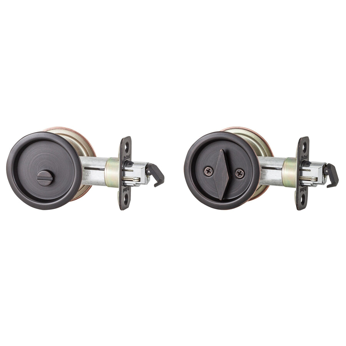 Kwikset 2.03-in Venetian Bronze Pocket Door Pull