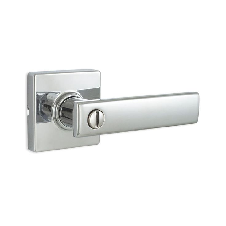 Westwood Matte Black Bed/Bath Door Lever with Square Rose
