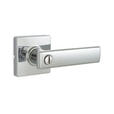 Westwood Matte Black Bed/Bath Door Lever with Square Rose
