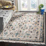 Safavieh Serenity Suzanni 3 x 5 Cream/Turquoise Indoor Floral/Botanical Throw Rug