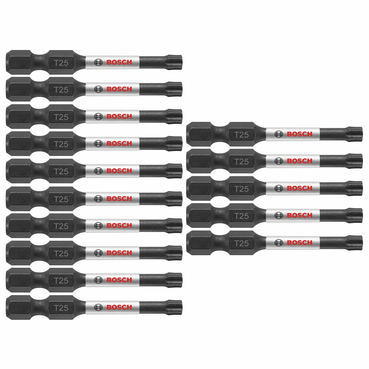 Bosch Impact Tough 15-Piece 1/4-in x 2-in Torx (T25) Impact Driver Bits - TorImpact
