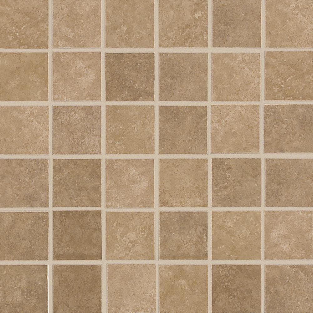 American Olean Weddington Russet 3-in x 6-in Glazed Ceramic Uniform Squares Mosaic Floor and Wall Tile Sample