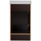 Project Source 18-in Java Single Sink Bathroom Vanity with White Cultured Marble Top