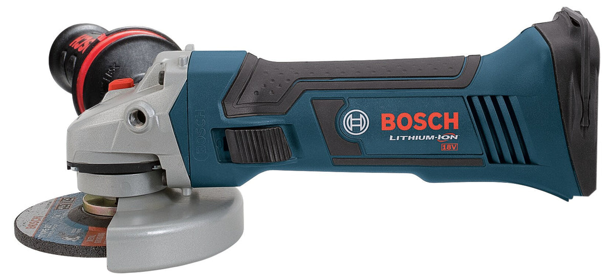 Bosch GWS18V-45 4.5-in 18-Volt Sliding Switch Cordless Angle Grinder (Tool Only)