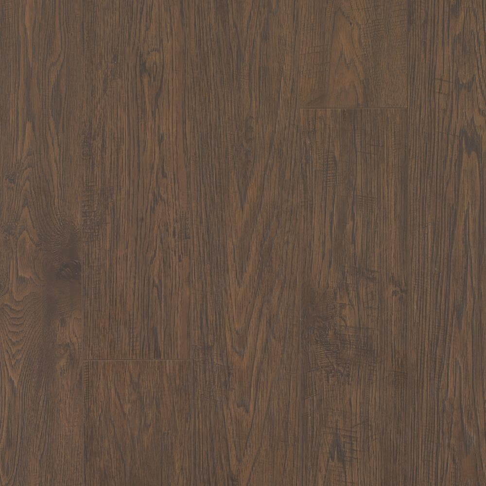 QuickStep Studio + Spill Repel Whiskey Hickory 6.14-in W x 47.24-in L Embossed Wood Plank Laminate Flooring