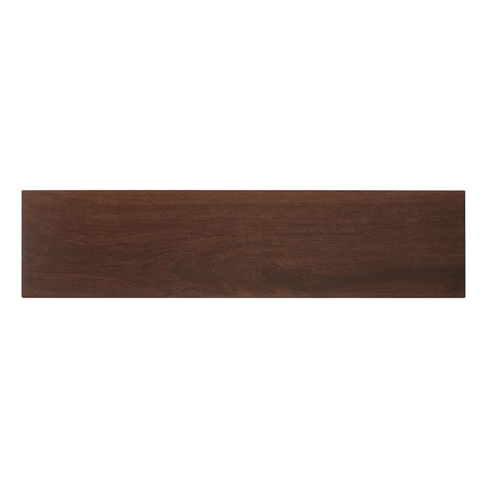 Style Selections Serso Black Walnut 6-in x 24-in Porcelain Wood Look Tile (Common: 6-in x 24-in; Actual: 5.75-in x 23.75-in)