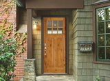 SIMPSON 36-in x 80-in Unfinished Wood Front Door with Clear Glass
