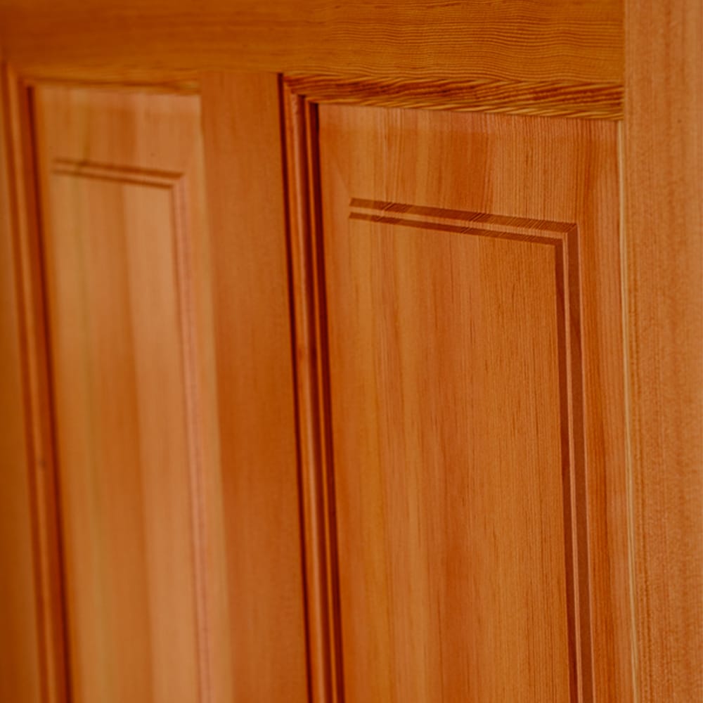 SIMPSON 72-in x 80-in Wood 1/4 Lite Left-Hand Inswing Prehung Double Front Door
