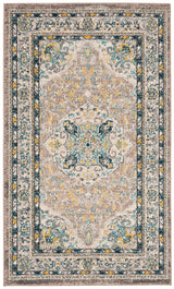 Safavieh Phoenix Khan 3 x 5 Ivory/Gray Rectangular Indoor Abstract Vintage Throw Rug