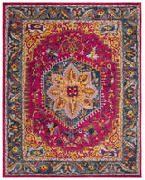 Safavieh Phoenix Ian 8 x 10 Fuchsia/Blue Indoor Distressed/Overdyed Vintage Area Rug