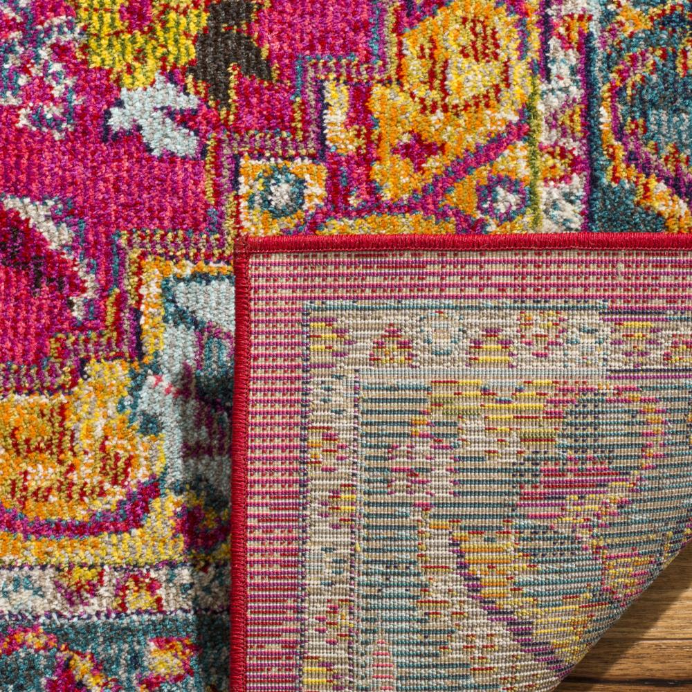 Safavieh Phoenix Ian 8 x 10 Fuchsia/Blue Indoor Distressed/Overdyed Vintage Area Rug