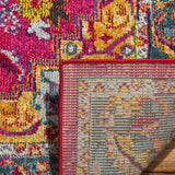 Safavieh Phoenix Ian 8 x 10 Fuchsia/Blue Indoor Distressed/Overdyed Vintage Area Rug