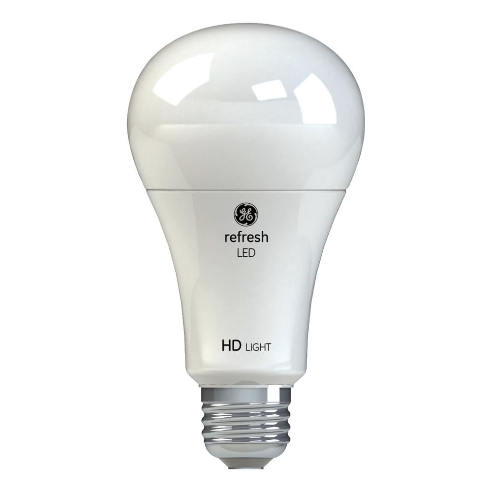 GE Refresh HD 75-Watt Equivalent A21 Daylight Dimmable LED Light Bulb, Medium Base E26, 1100 Lumens, 2-Pack