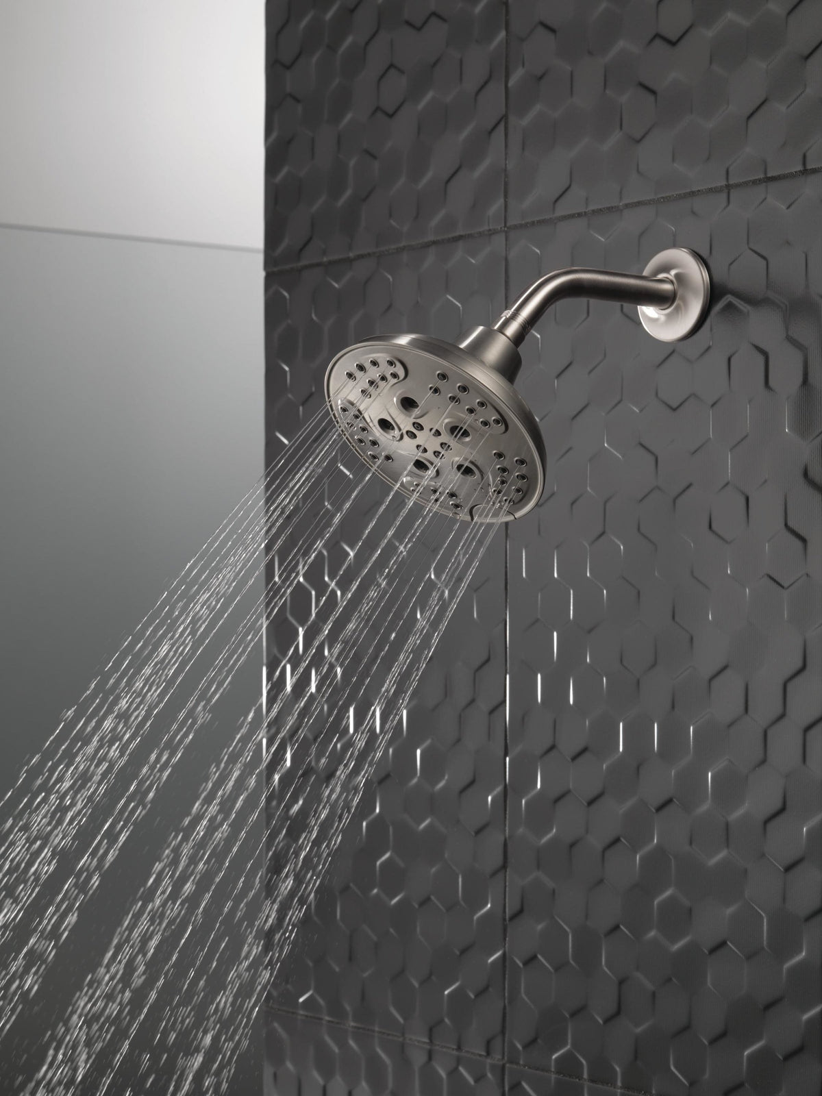 Delta Universal Showering Components Stainless 5-Spray Rain Shower Head, 1.75-GPM (6.6-LPM), 6-in