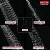Delta Universal Showering Components Brushed Nickel 5-Spray Shower Head, 1.75 GPM (6.6 LPM)