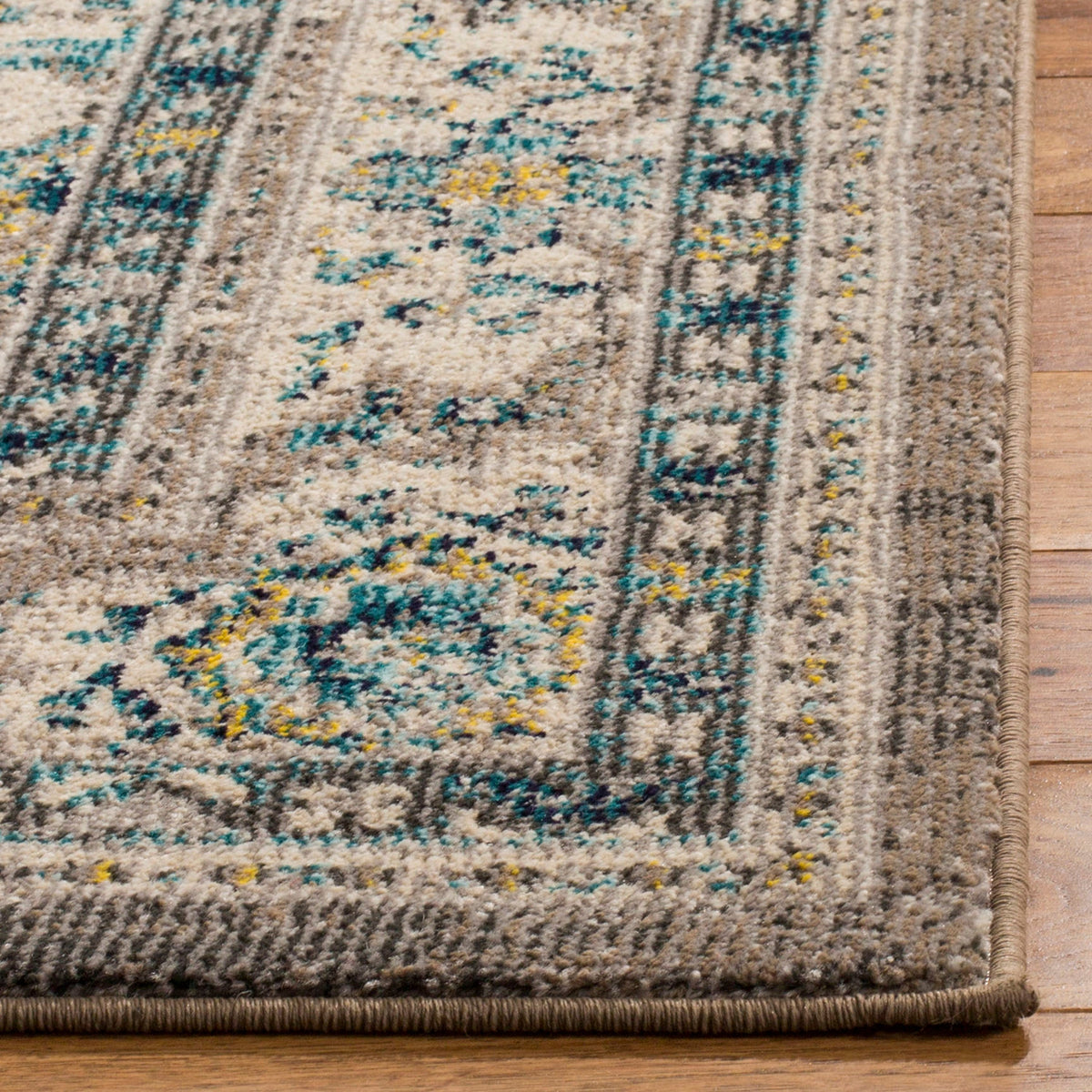 Safavieh Phoenix Khan 9 x 12 Ivory/Gray Indoor Abstract Vintage Area Rug