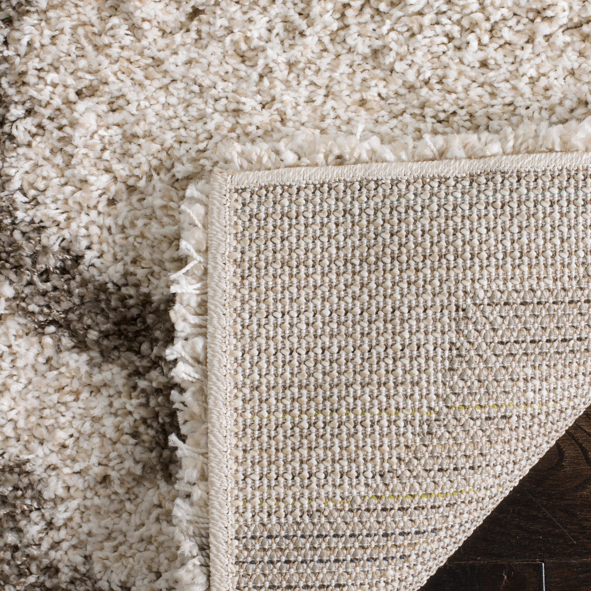 Safavieh Hudson Tensas Shag 9 x 12 Ivory/Gray Indoor Trellis Area Rug