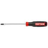 CRAFTSMAN Bi‑Material Handle #3 x 6-in Phillips Screwdriver, Black Oxide Tip