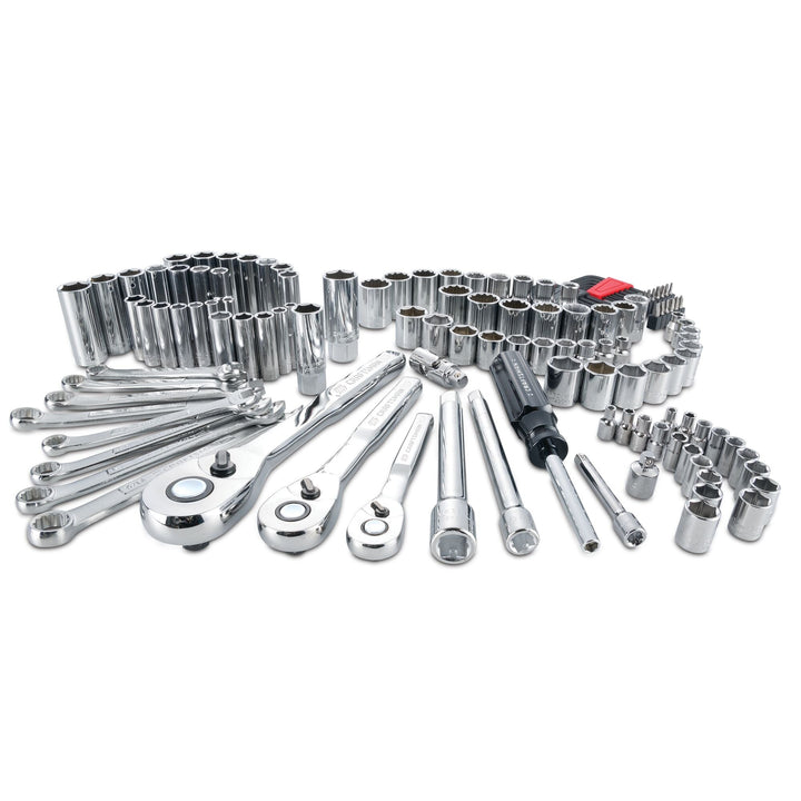 CRAFTSMAN 135-Piece Standard (SAE) and Metric Combination Polished Chrome Mechanics Tool Set