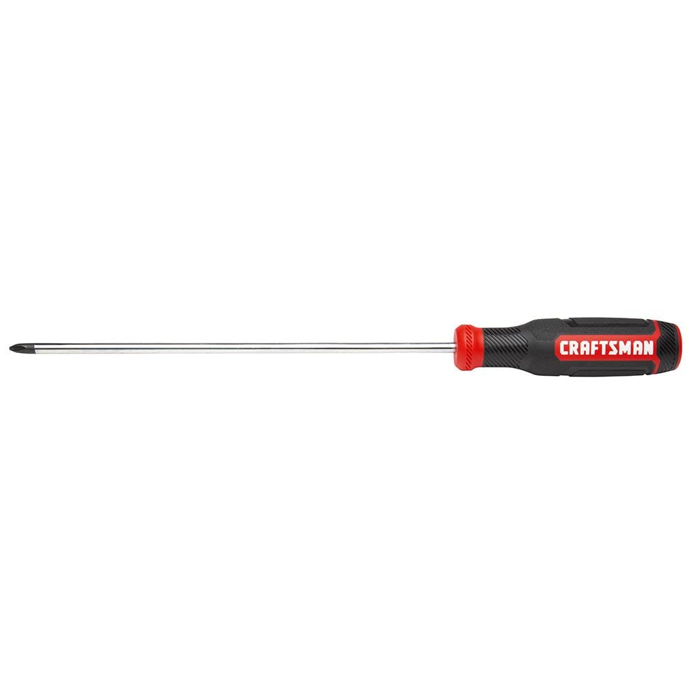 CRAFTSMAN Bi-Material Handle #2 x 10-in Phillips Screwdriver (CMHT65056)
