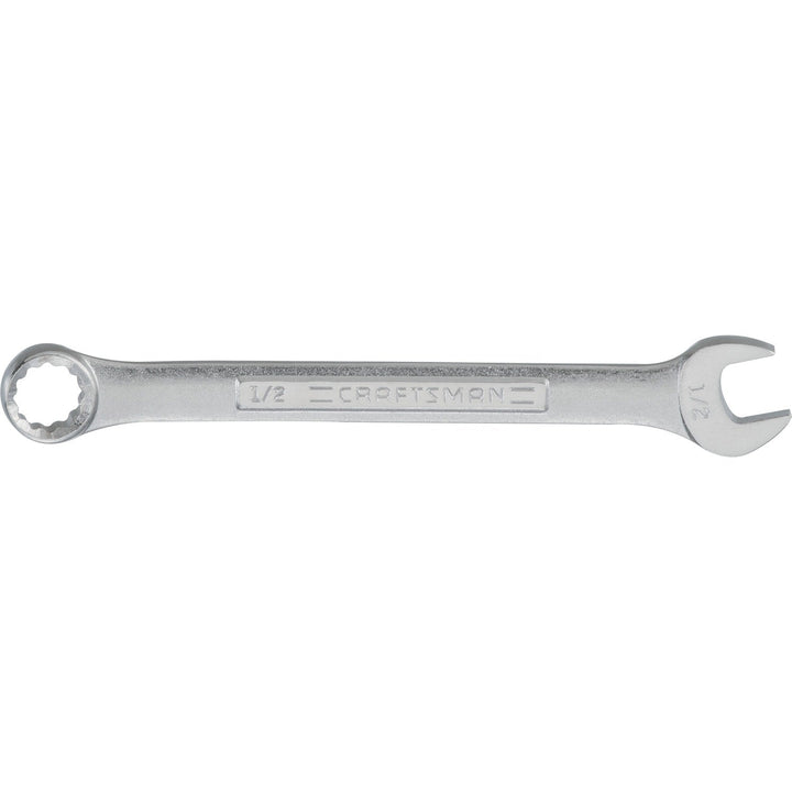 Craftsman 1/2 in. SAE Combination Wrench, 12-Point, Chrome Finish