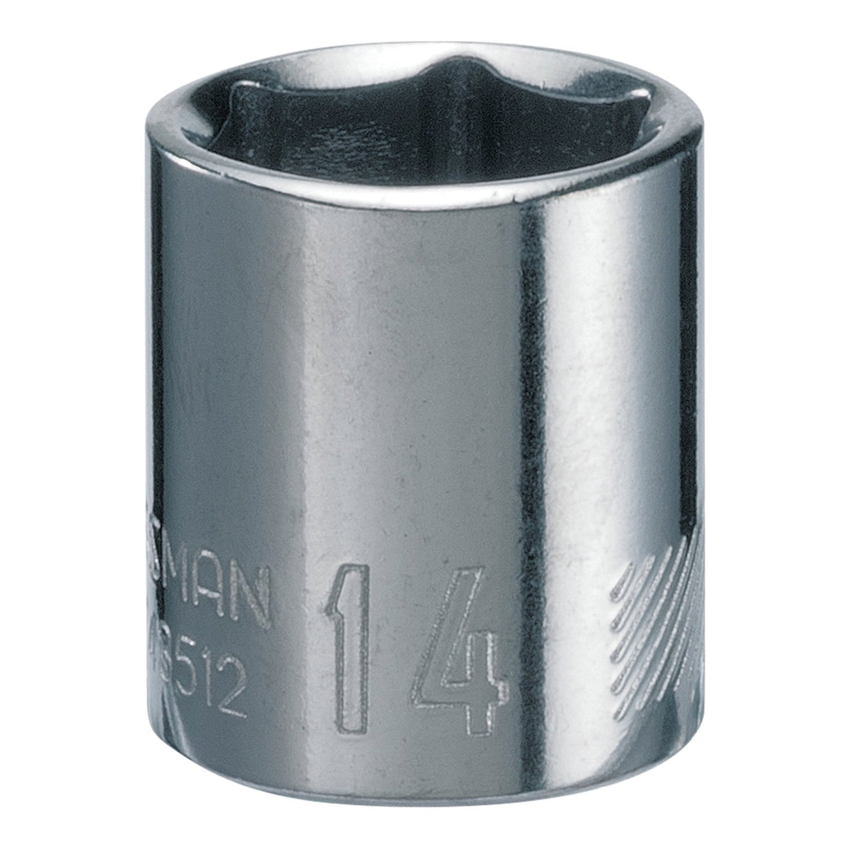 CRAFTSMAN Metric 1/4-in Drive 6-Point 14mm Shallow Socket