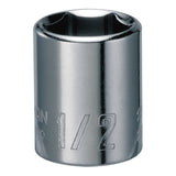 CRAFTSMAN Standard (SAE) 1/4-in Drive 6-Point 1/2-in Shallow Socket