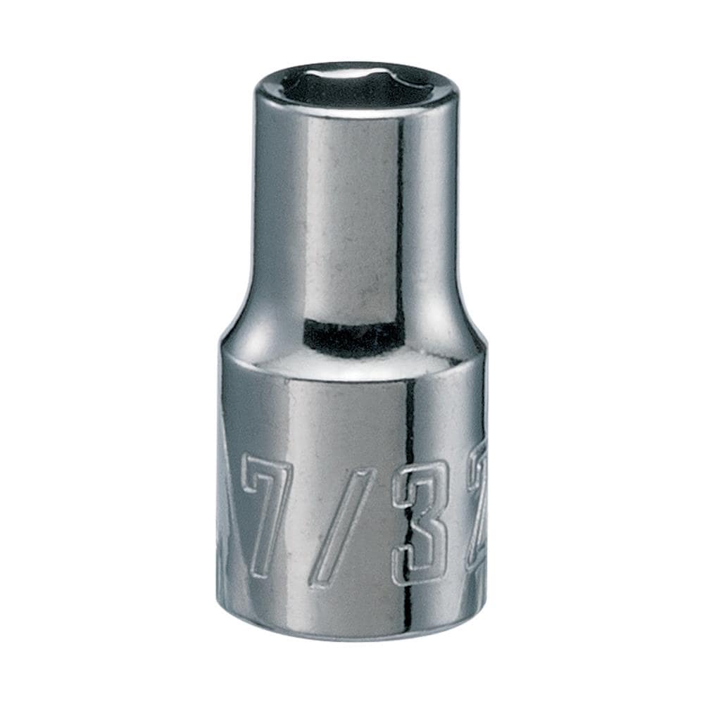 CRAFTSMAN 7/32-in SAE 6-Point Shallow Socket, 1/4-in Drive