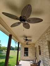 Harbor Breeze Tilghman II 52-in Bronze Indoor/Outdoor Ceiling Fan (5-Blade) - Super Arbor