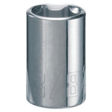 CRAFTSMAN Standard (SAE) 1/4-in Drive 6-Point 3/8-in Shallow Socket