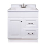 Project Source 30-in White Bathroom Vanity Cabinet