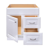 Project Source 30-in White Bathroom Vanity Cabinet