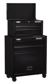 CRAFTSMAN 1000 Series 26.5-in W x 44.25-in H 5-Drawer Ball-Bearing Steel Tool Chest Combo, Black