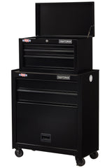 CRAFTSMAN 1000 Series 26.5-in W x 44.25-in H 5-Drawer Ball-Bearing Steel Tool Chest Combo, Black