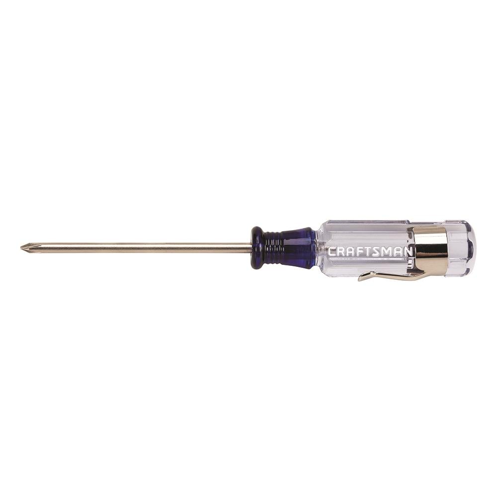 CRAFTSMAN Acetate Handle #0 Phillips Screwdriver, 2-1/2-in Shaft