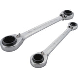 CRAFTSMAN 2-Piece 12-Point Standard (SAE) Ratchet Wrench Set, Quad Box, 72-Tooth