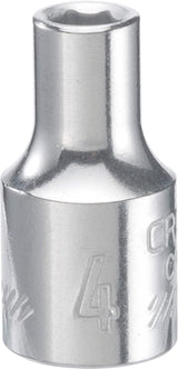 Craftsman 4mm Metric Shallow Socket - 6 Point, 1/4 in. Drive