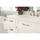 Amerock Highland Ridge 3-1/2-in (89mm) Center to Center Satin Nickel Rectangular Cup Drawer Pull